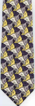 fish Escher Tesselation Bow Tie math Tie necktie