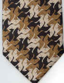 greyhound tesselation woven silk Escher Tie math Tie necktie