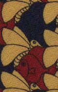 Fish/Insect Escher Tesselation Tie