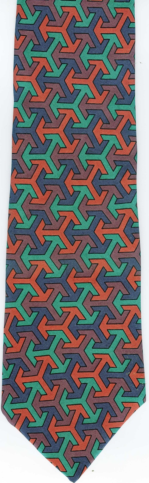Escher Arrow Tesselation by MC Escher necktie ties tye neckwear Tie