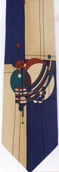 Frank Lloyd Wright architect designer decorator necktie ties