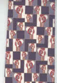 Signature Architect  Arts and Craft Movement Charles Rennie Macintosh rose bud fabric designer tie Necktie