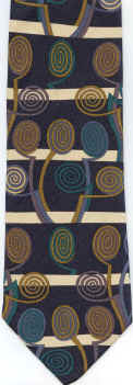 Signature Architect  Arts and Craft Movement Charles Rennie Macintosh fabric designer tie Necktie