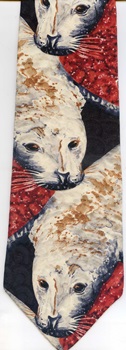Richard Pettit fur seal art Tie Necktie