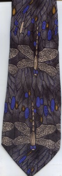 Tiffany dragonfly Stained glass bird Tie Necktie