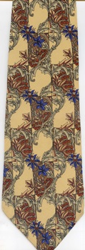 Vine And Floral Design for Printed Cotton 1876 Unicef surface design tie decorator fabric architectural details decorative elements designer NECKTIES