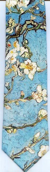 Van Gogh Almond Blossom Impressionist masterpiece painting old masters tie Necktie