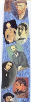 Impressionist artist painter portraits Impressionist masterpiece painting portraits of major Impressionist artists tie Necktie