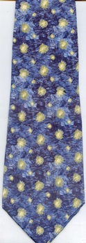 Art Van Gogh impressionist painting necktie tie sky pattern 