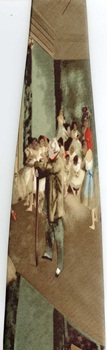 Degas Ballet Dance Class Impressionist masterpiece painting old masters tie Necktie