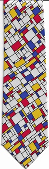 Piet Mondrian modern art painting american art pop optical op art Necktie