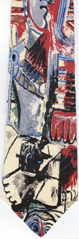 modern art painting surreal expressionist tie Necktie Paul Klee