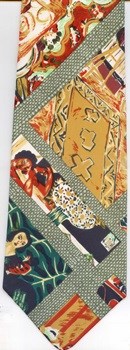 modern art painting surreal expressionist tie Necktie Matisse