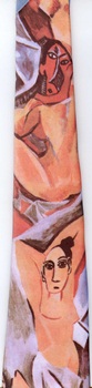 Les Demoiselles d'Avignon modern art painting surreal expressionist tie Necktie Pablo Picasso
