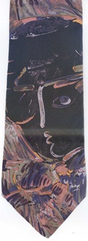 modern art painting surrealism cubism expressionist surrealist Peter Max psychedlic art tie Necktie
