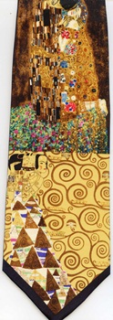 Impressionist masterpiece painting german expressionist Gustav Klimt tie Necktie