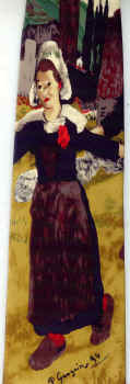 Breton Girls Dancing PAUL GAUGUIN art Impressionist masterpiece painting old masters tie Necktie