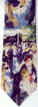 La Moulin Galette Renoir Impressionist masterpiece painting old masters tie Necktie
