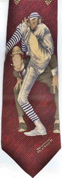 Norman Rockwell baseball Tie necktie saturday evening post cover illustration art