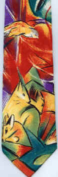 modern art painting surrealism cubism expressionist tie Necktie
