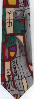 modern art painting surrealism cubism expressionist tie Necktie