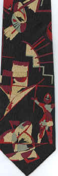 modern art painting surrealism cubism expressionist tie Necktie