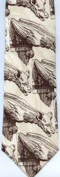 Ancient Greek Statues Renaissance Gargoyles medeival cathedral waterspouts Sculpture tie Necktie