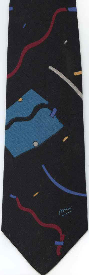 modern art painting surrealism cubism expressionist surrealist Peter Max psychedlic art tie Necktie