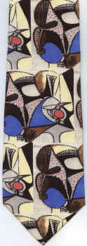 modern art painting surreal expressionist tie Necktie Pablo Picasso