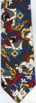 modern art painting american Romero Britto  art Necktie