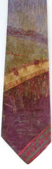 oriental scene Impressionist masterpiece painting old masters tie Necktie