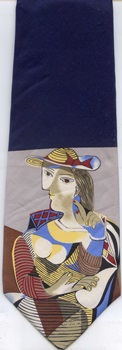 Marie Therese Picasso modern art painting surreal expressionist cubist tie Necktie 