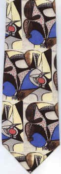 Bled Cock modern art painting surreal expressionist tie Necktie Pablo Picasso