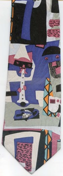 Three Musicians 1921 Picasso  modern art painting surreal expressionist cubist tie Necktie 