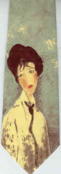 modern art painting surreal expressionist tie Necktie modigliani
