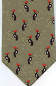 Woodpeckers Bird Tie Necktie