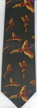 Pheasant Flight poses Tie Necktie