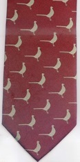 Pheasant profile Silhouette Tie Necktie