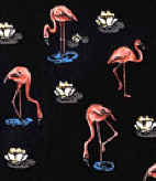 Flamingos and Waterlilies Tie