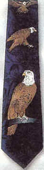 Perched Eagle Tie