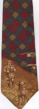 Duck Hunt and Dogs argyle plaid Tie Necktie