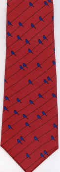 Birds on a Wire Tie Necktie