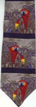 Maccaw Parrot Tie Necktie