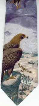 Eagle Scene Tie