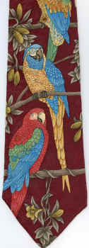 Maccaw Parrot Tie Necktie