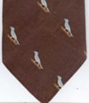 Bluejay blue jay Bird repp weave club Tie Necktie