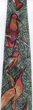 Hummingbird Bird species Tie Necktie