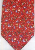 Hummingbirds And Flowers necktie Tie