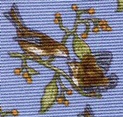 Red bird and fledgling on a branch with berries Tie Necktie