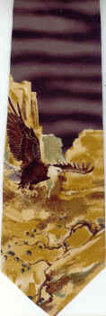 Eagle Scene Tie